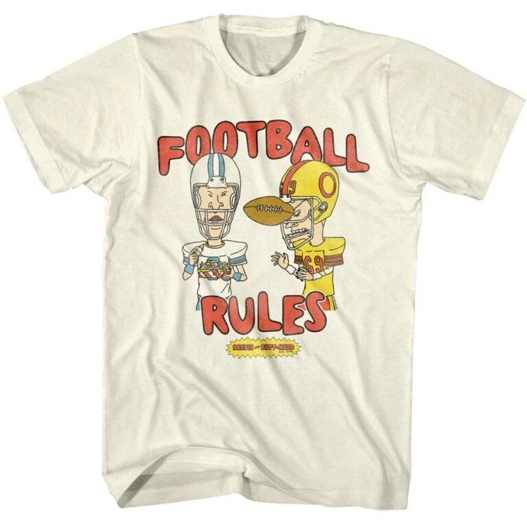 Beavis and Butthead Football Rules Men’s T Shirt