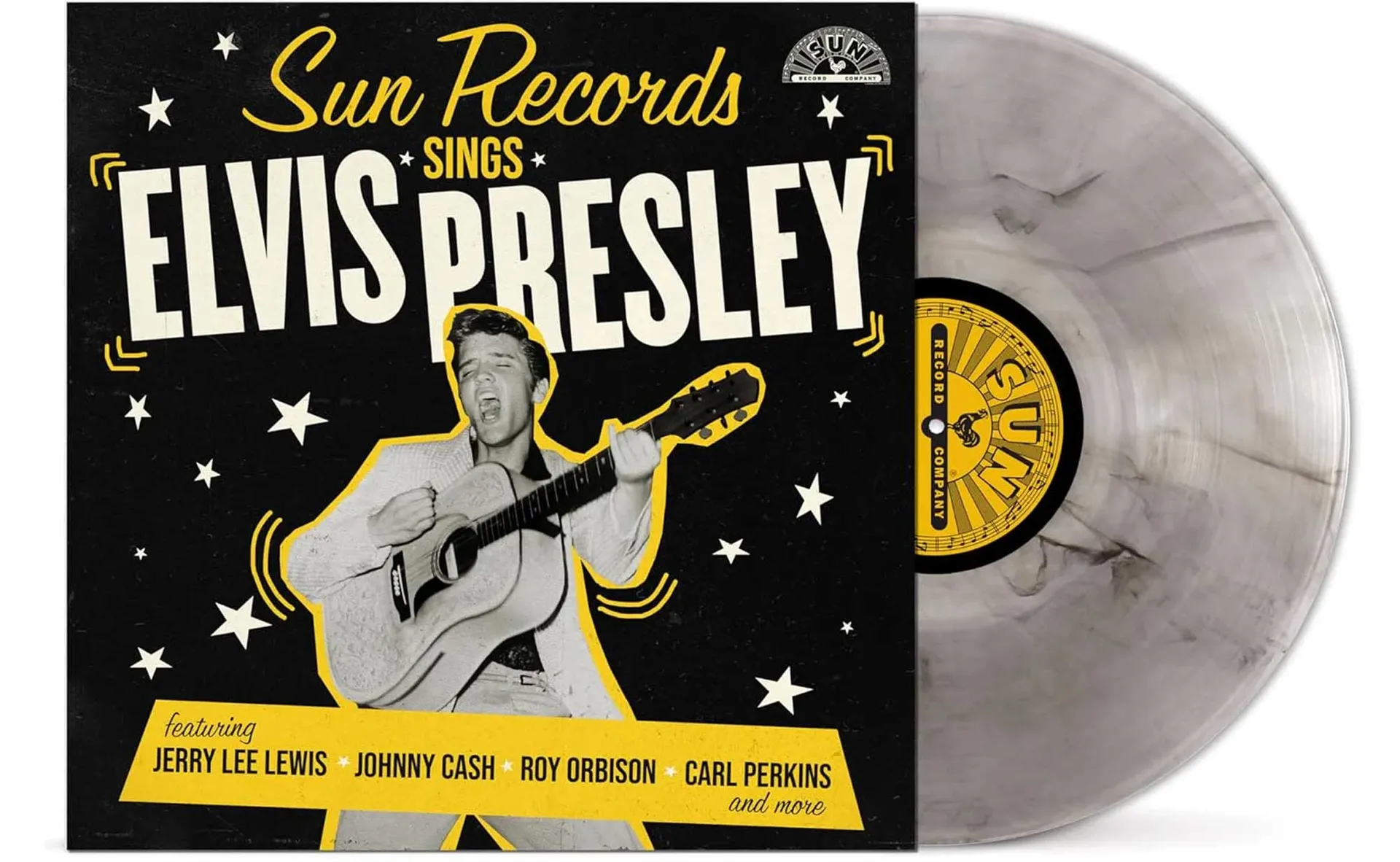 Elvis Presley at Sun records hero