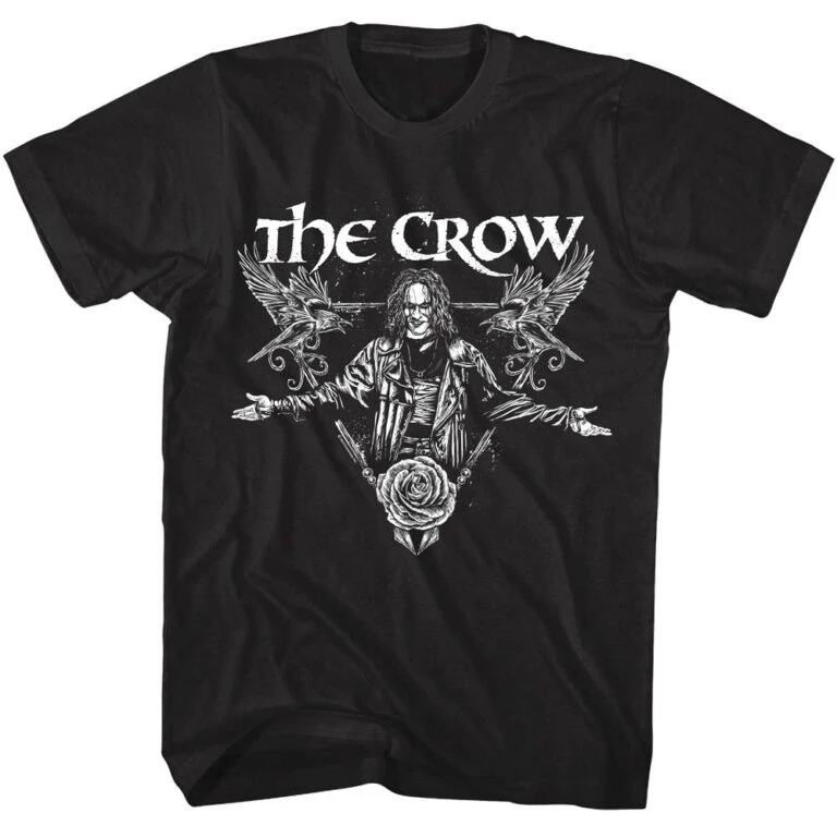 The Crow Eric Draven Dark Rose Men’s T Shirt