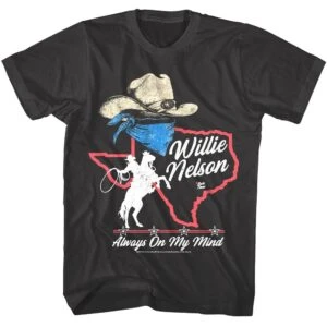 Willie Nelson Texas Always On My Mind Men's T Shirt
