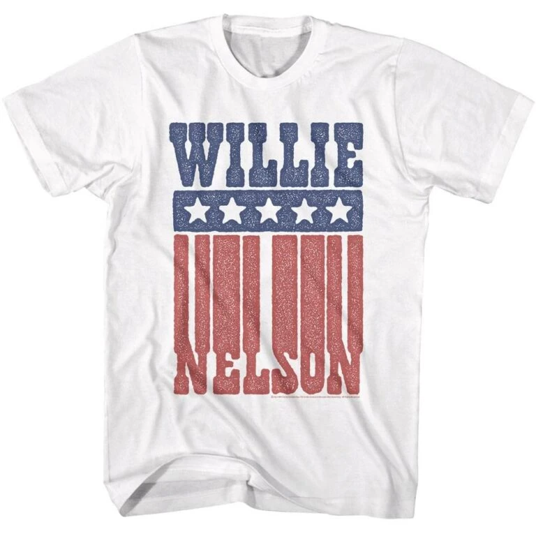 Willie Nelson American Logo Men's T Shirt