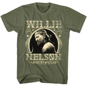 Willie Nelson Country Outlaw Men's T Shirt