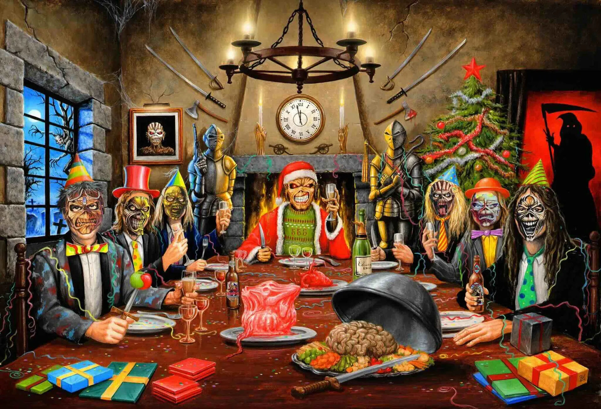 Eddie the head at Xmas