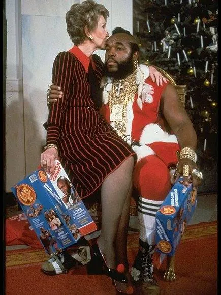 mr. t and nancy reagan