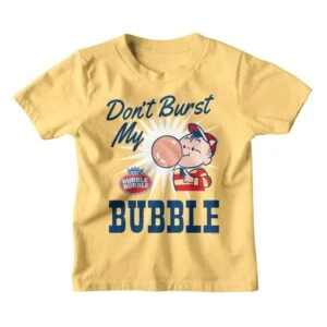 Tootsie Rolls Don’t Burst My Bubble Yellow Kids T Shirt