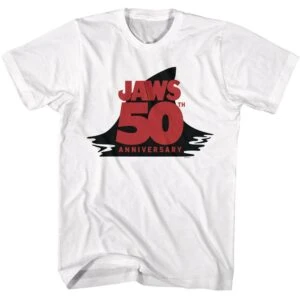 Jaws 50th Anniversary Shark Fin Men’s T Shirt