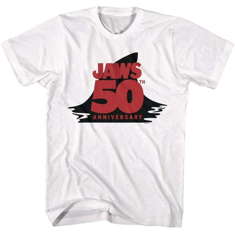 Jaws 50th Anniversary Shark Fin Men’s T Shirt