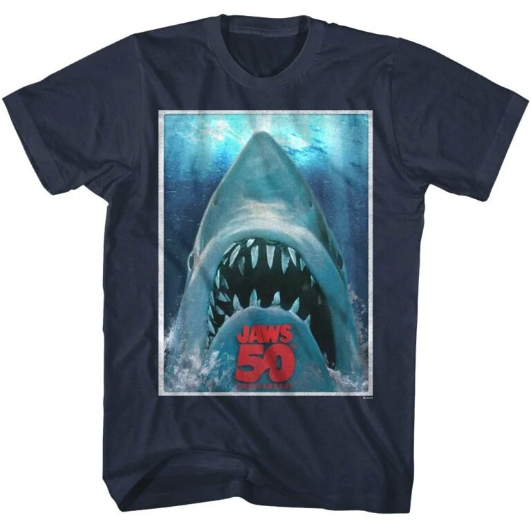 Jaws 50th Anniversary Movie Poster Men’s T Shirt