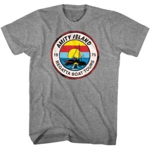 Jaws Amity Island Regatta Boat Tours Men’s T Shirt