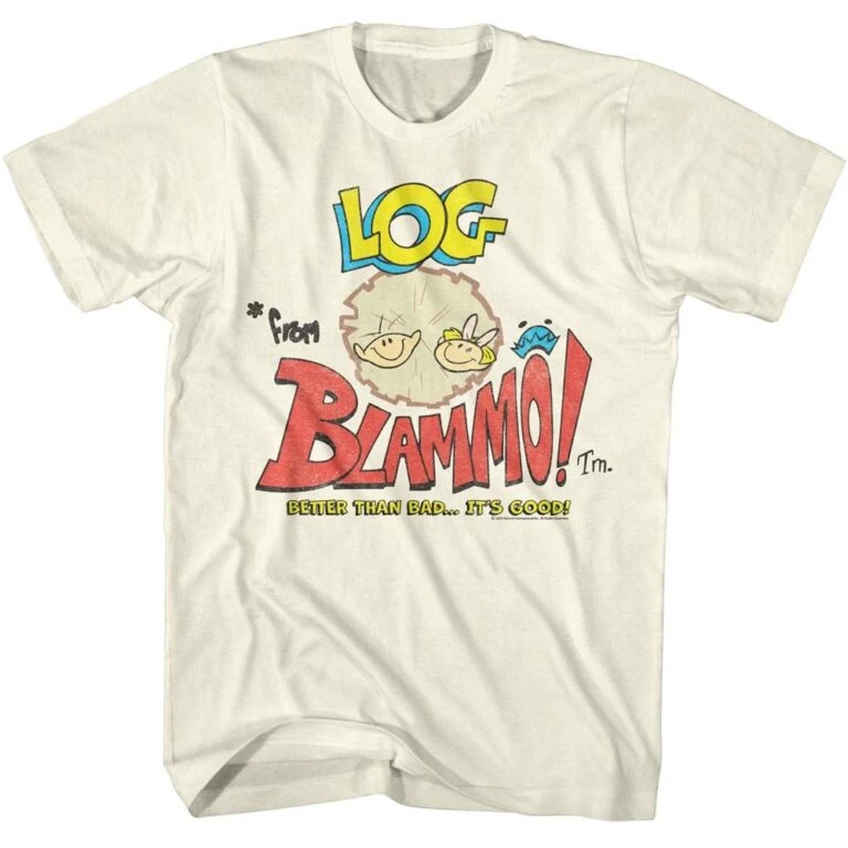 Ren and Stimpy Log from Blammo Ad Men’s T Shirt