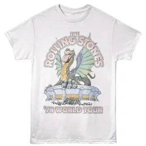 Rolling Stones Dragon World Tour 78 Men’s T Shirt