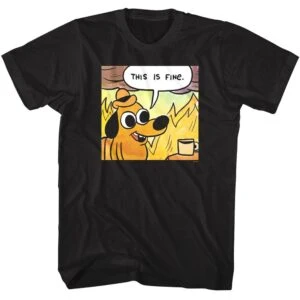 This is Fine Dog Meme Men’s T Shirt