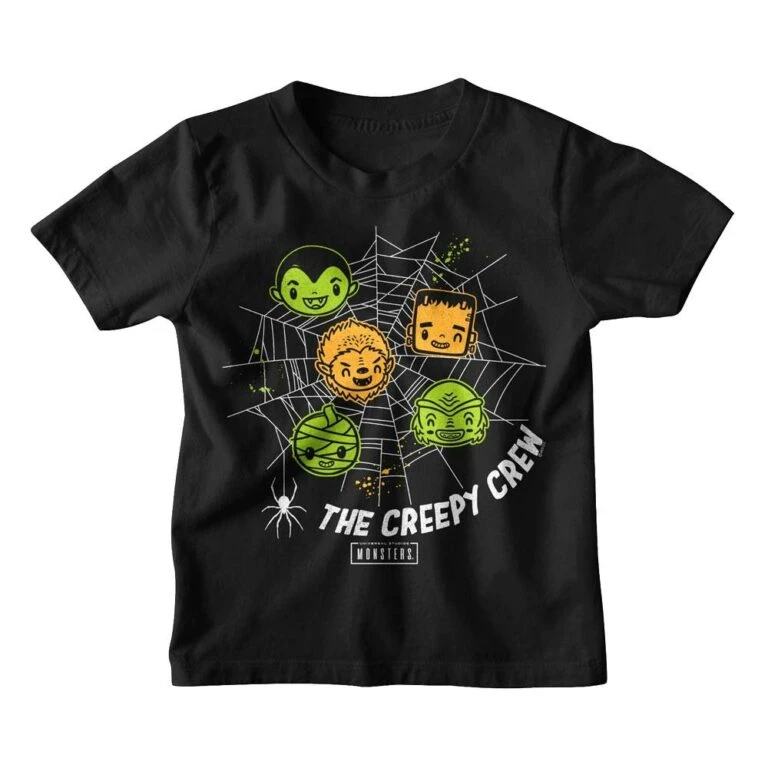 Universal Monsters Cute Creepy Crew Kids T Shirt