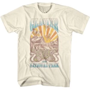 Glacier Butterfly Sunrise Men’s T Shirt