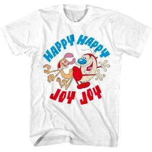 Ren and Stimpy Happy Happy Joy Joy Men’s T Shirt