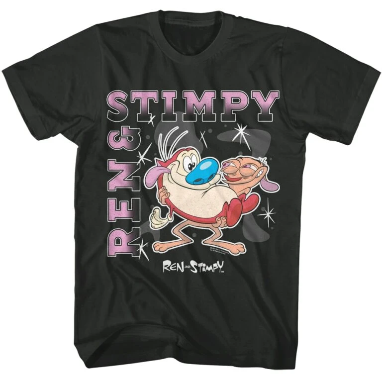 Ren and Stimpy Sparkling Men’s T Shirt