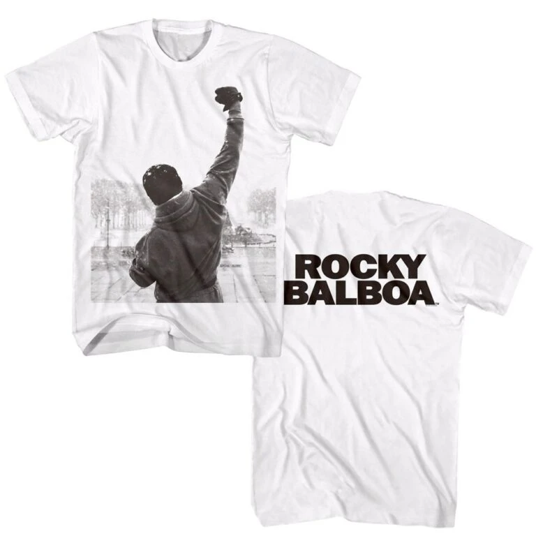Rocky Balboa Punching the Sky Men’s T Shirt