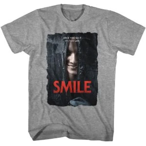 Smile Movie Poster Gray Men’s T Shirt