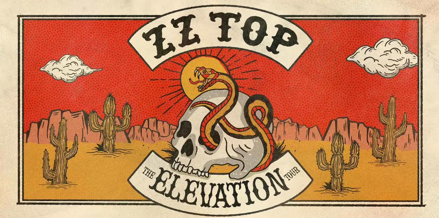 ZZ Top Elevation tour header