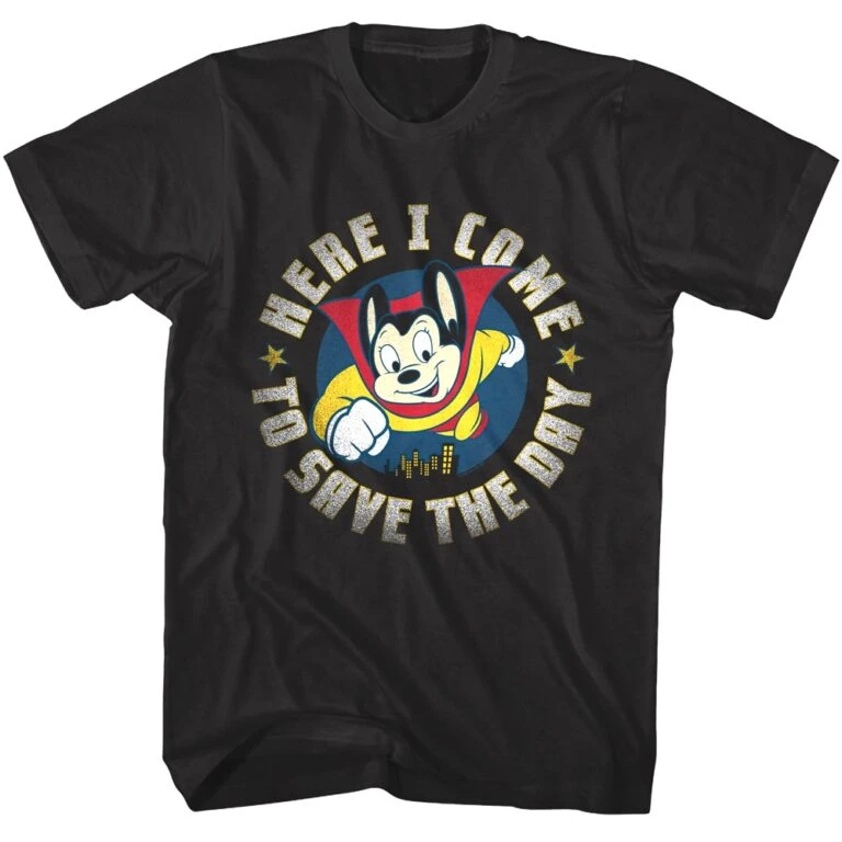 Mighty Mouse Here I Come Men’s T Shirt