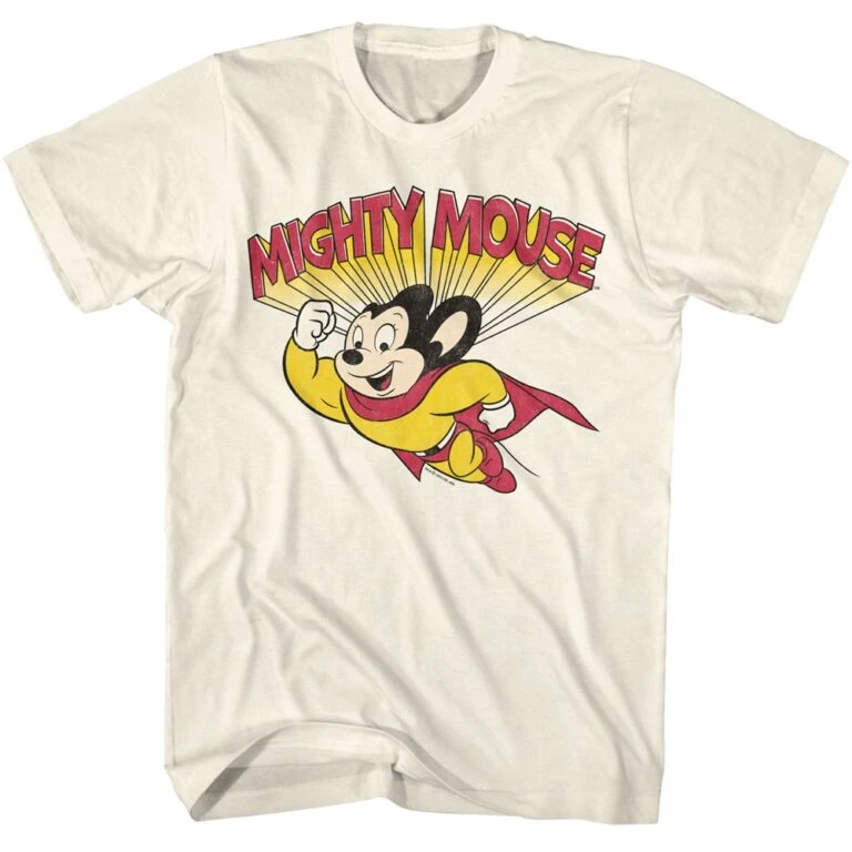 Mighty Mouse Hero Flying Men’s T Shirt