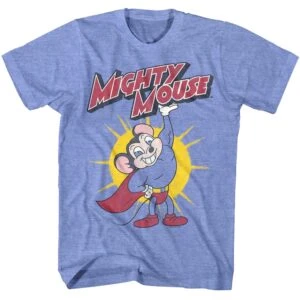 Mighty Mouse Lifting Logo Men’s T Shirt