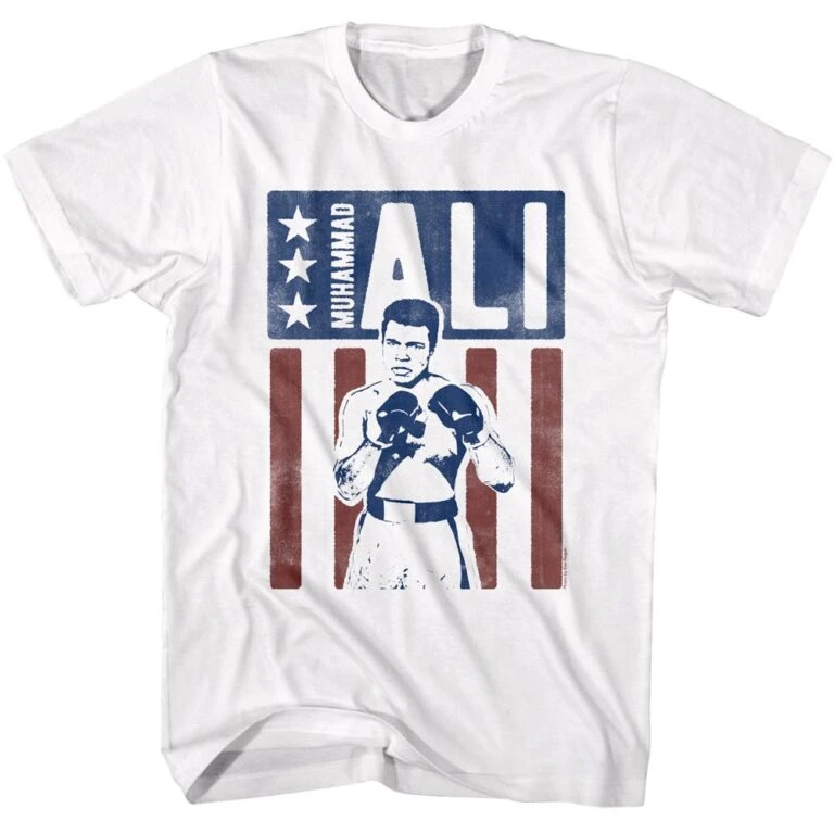 Muhammad Ali Star-Spangled Boxer Men’s T Shirt