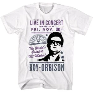 Roy Orbison Live In Concert NYC Men’s T Shirt