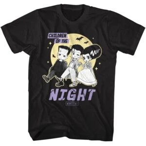Universal Monsters Cute Children of the Night Men’s T Shirt
