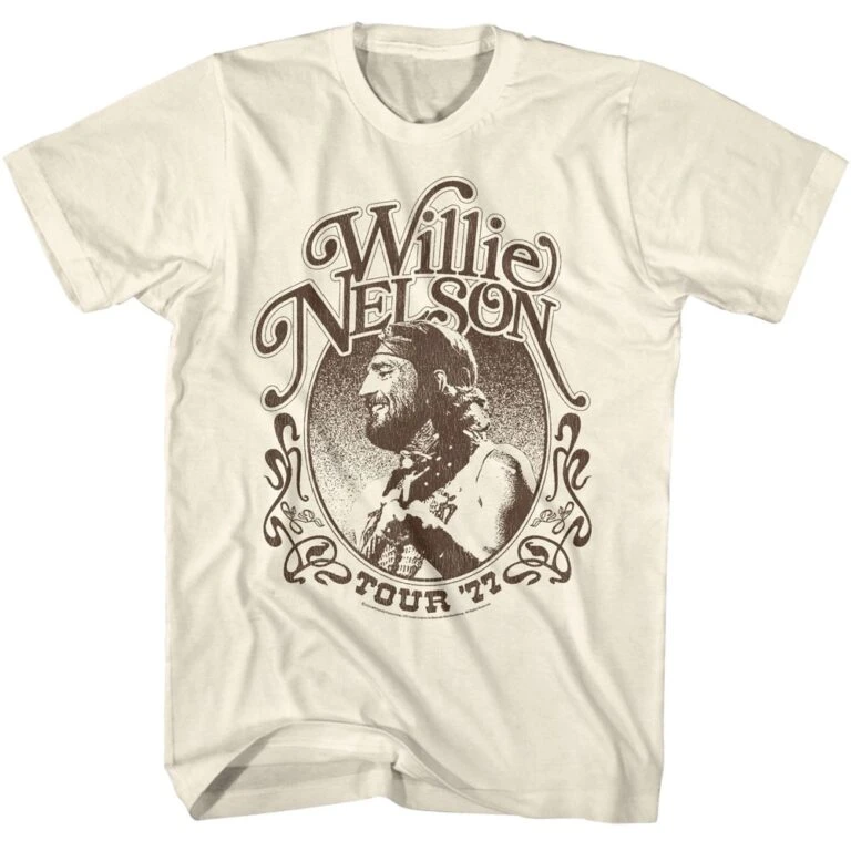 Willie Nelson Tour 77 Men’s T Shirt