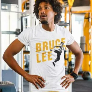 Bruce Lee flying kick