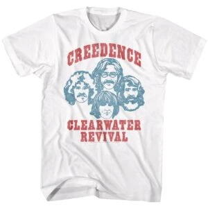 Creedence Clearwater Revival Cartoon Band Men’s T Shirt