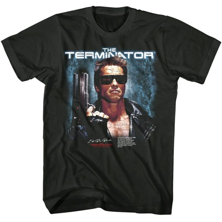 Terminator 2 Flaming Motorcycle Men’s T Shirt