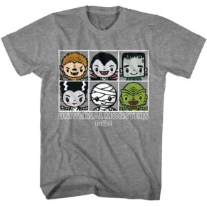 Universal Monsters Cute Villains Men’s T Shirt