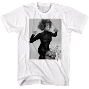 Black woman raising fists, confident and bold, in stylish apparel. Perfect for empowerment and equality.