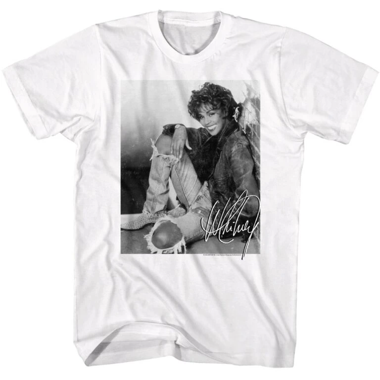 Whitney Houston Denim 1979 Men’s T Shirt