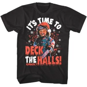 Chucky It’s Time to Deck the Halls Men’s T Shirt