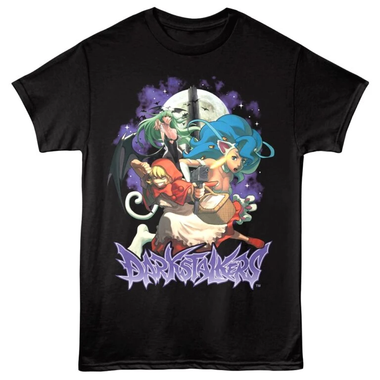 Darkstalkers Morrigan Felicia and BB Hood Men’s T Shirt
