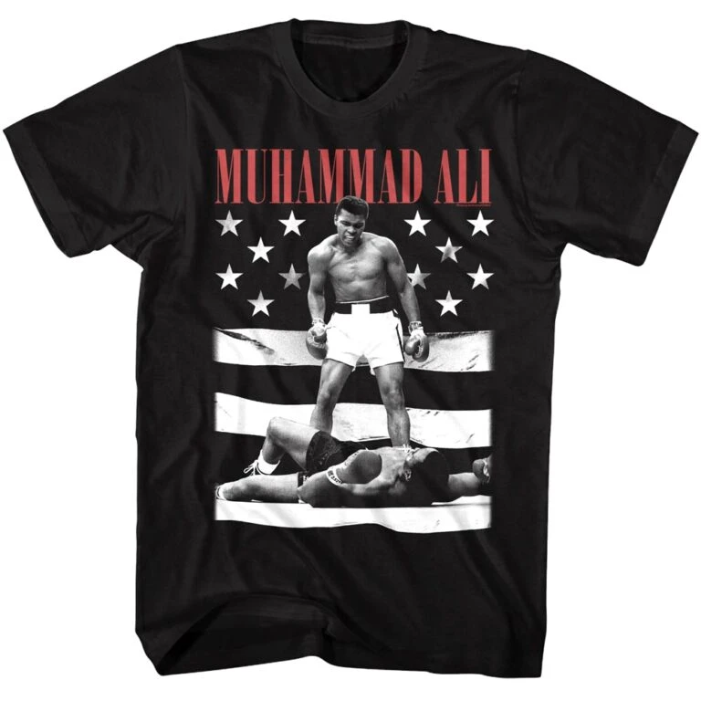 Muhammad BW American Flag Men’s T Shirt