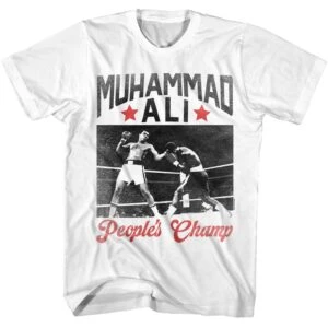 Vintage Muhammad Ali boxing graphic tee for sports fans.