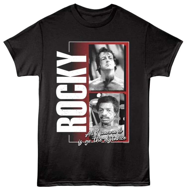 Rocky Apollo wanna go the Distance Men's T Shirt Black
