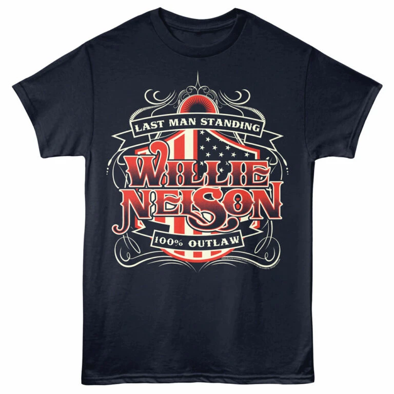 Willie Nelson Last Man Standing USA Men’s T Shirt