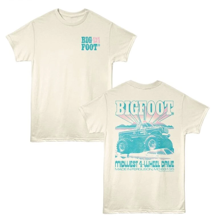 Bigfoot Truck Midwest 4-Wheel Drive Men's T Shirt