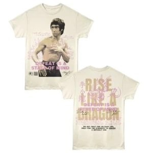 Bruce Lee Rise Like a Dragon Men’s T Shirt