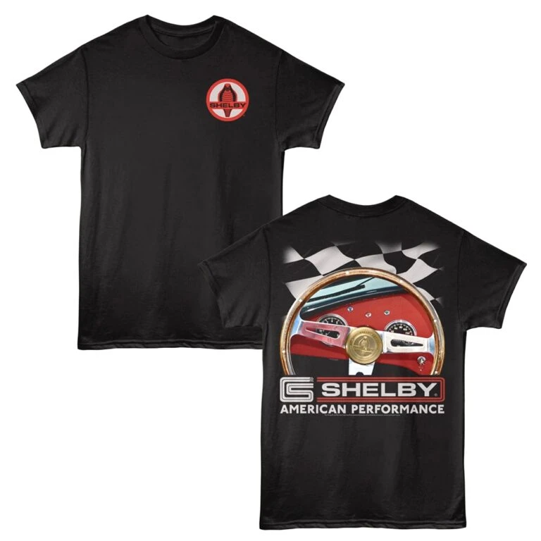 Shelby American Performance Steering Wheel Men’s T Shirt