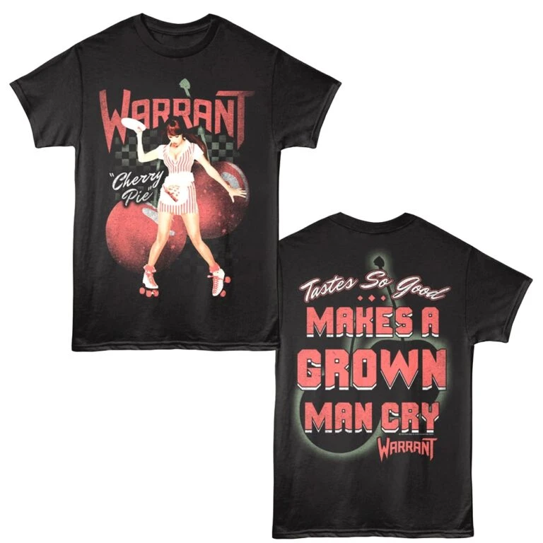 Warrant Cherry Pie Lyrics Men's T Shirt