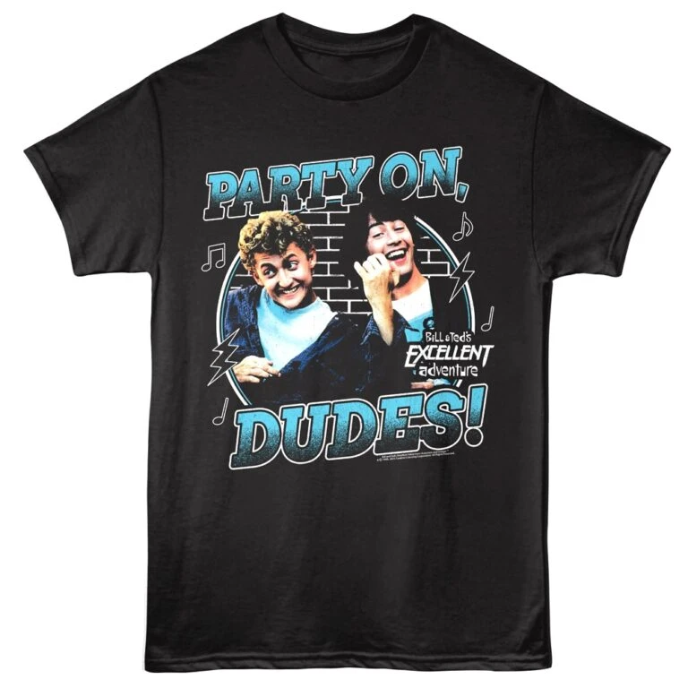 BIll & Ted Party on Air Guitar Men's T Shirt