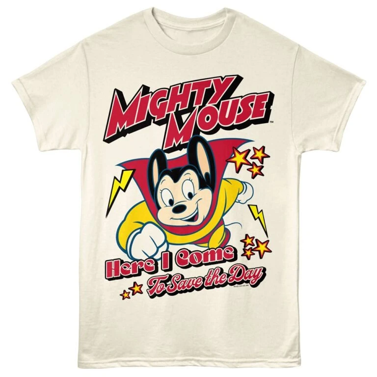 Mighty Mouse Flying & Saving Men's T Shirt