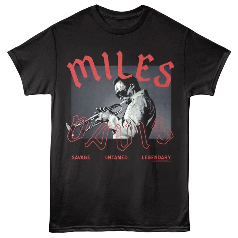 Miles Davis Savage Untamed Legendary Men's T Shirt