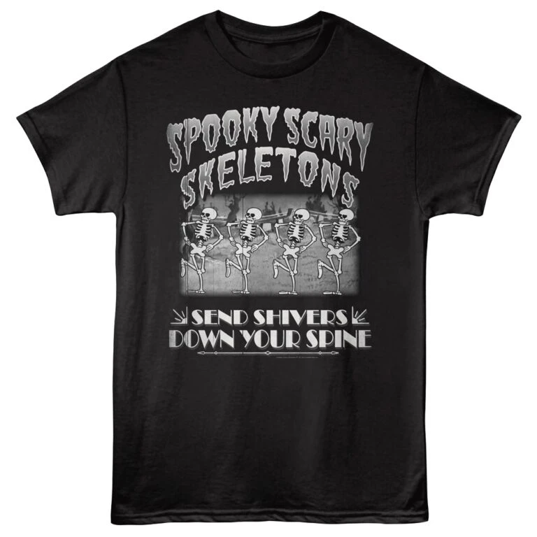 Spooky Scary Skeletons Line Dancing Men's T Shirt
